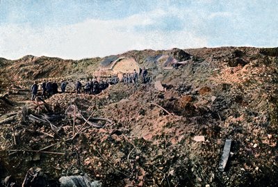 Soldiers in the Fort de Souville which was Destroyed by German Artillery by Jules Gervais Courtellemont